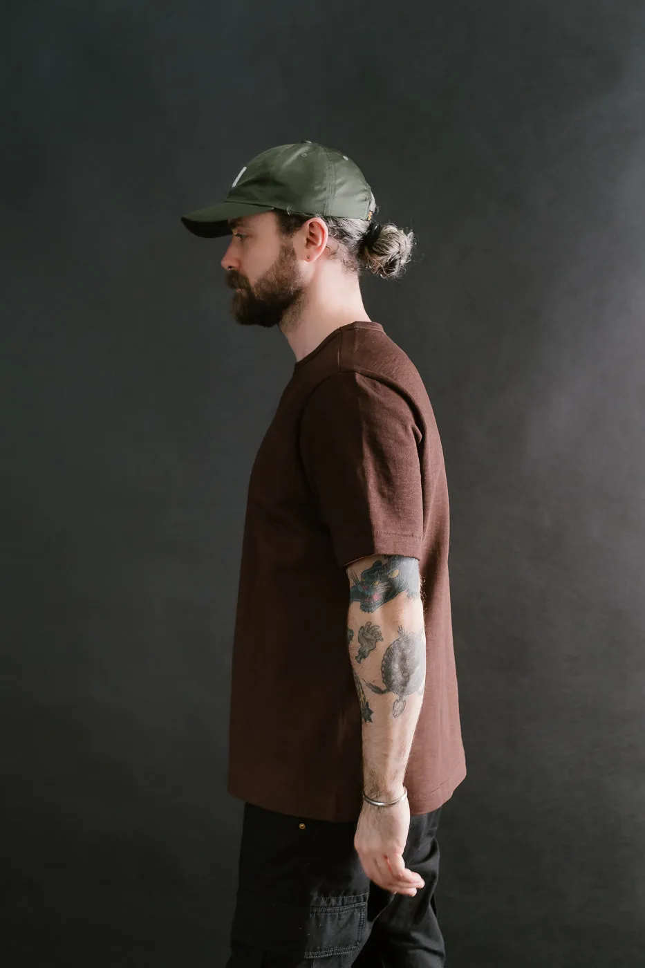2S14.19 - 10.7oz Loopwheeled Heavy T-Shirt Relaxed Fit - Coffee