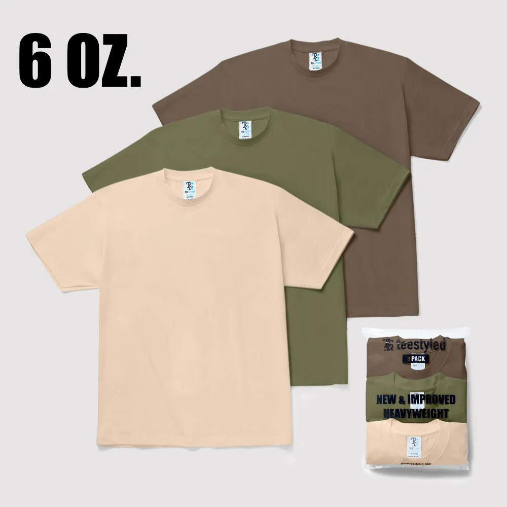 3-PACK | 6 OZ. CLASSIC WEIGHT T-SHIRTS