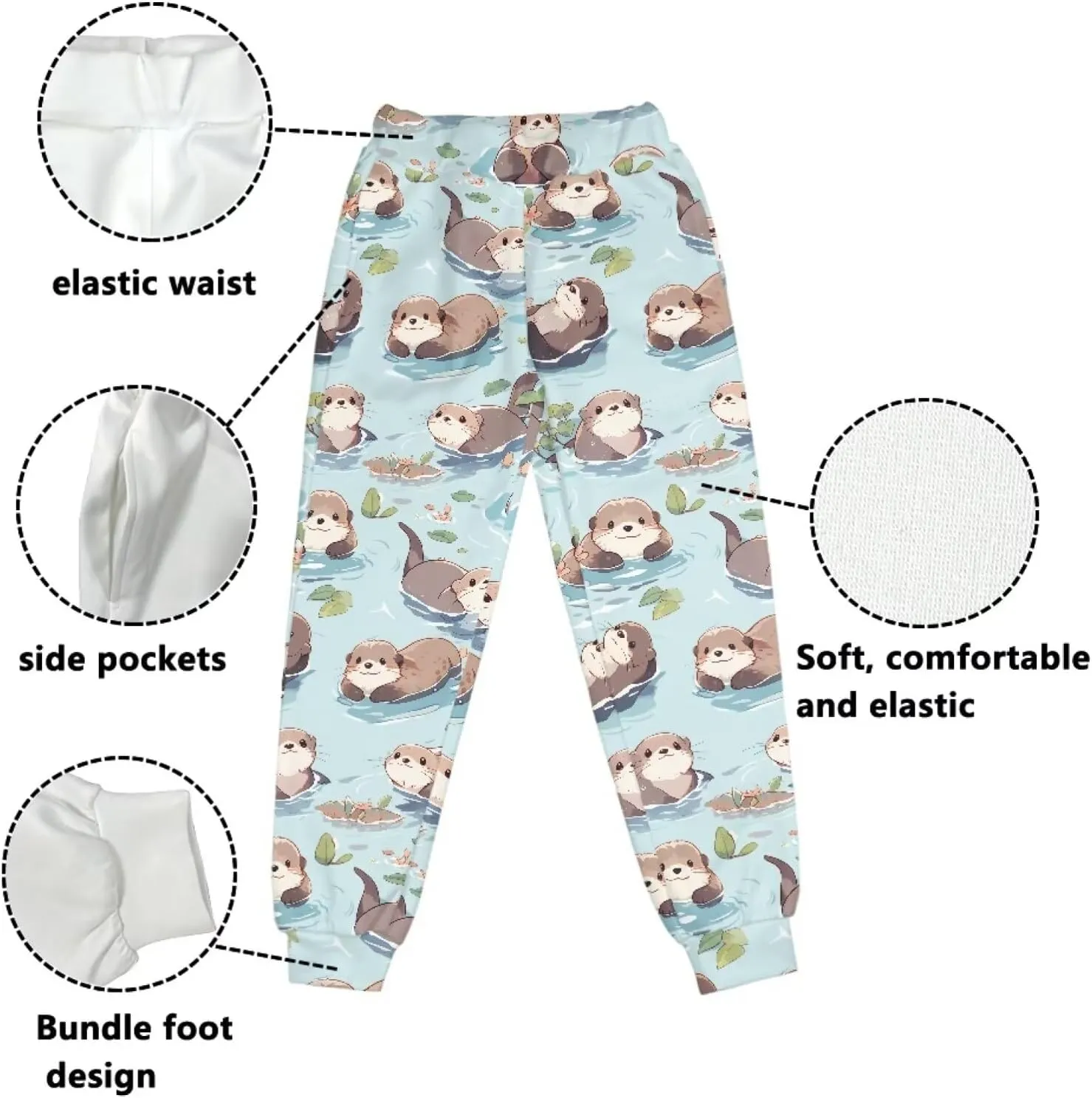 Belidome Kids Active Pants Sweatpants for Sports Hiking Running Gym Athletic Jogger Casual Soft