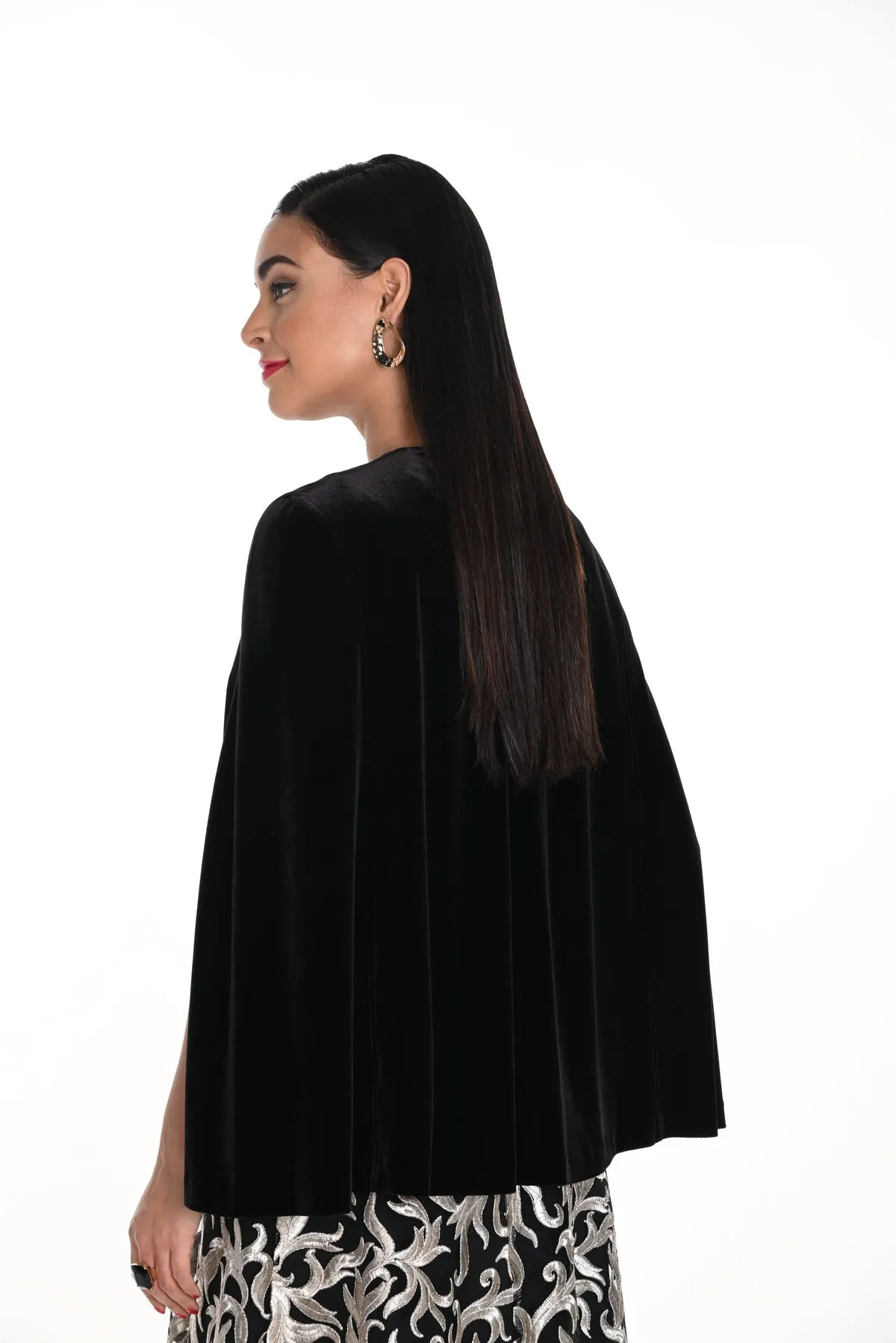 Black Knit Cape
