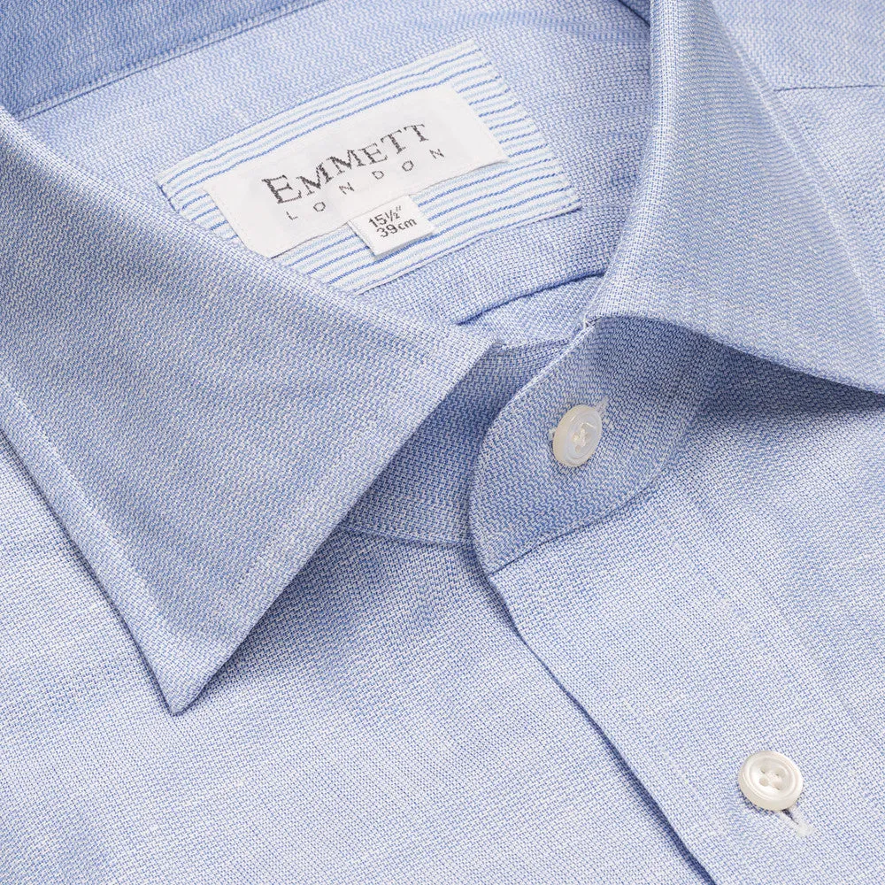 Blue Cotton Linen Shirt
