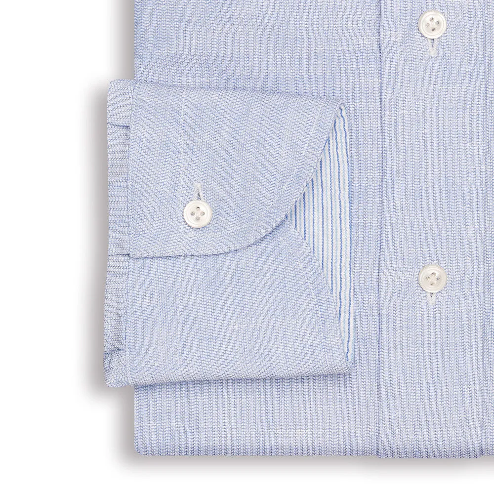 Blue Cotton Linen Shirt