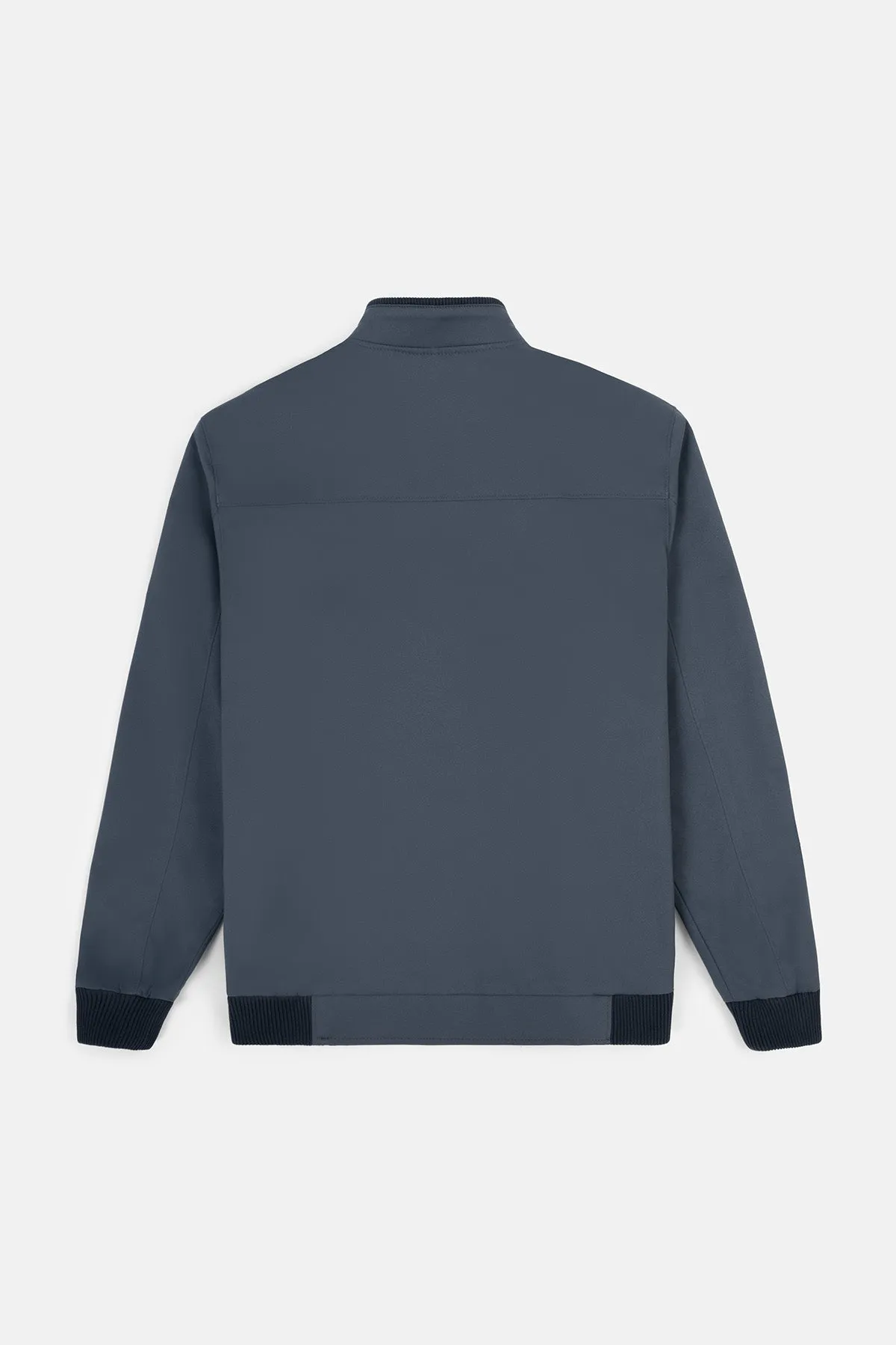 Bomber Outer Space Blue Gabardine Jacket