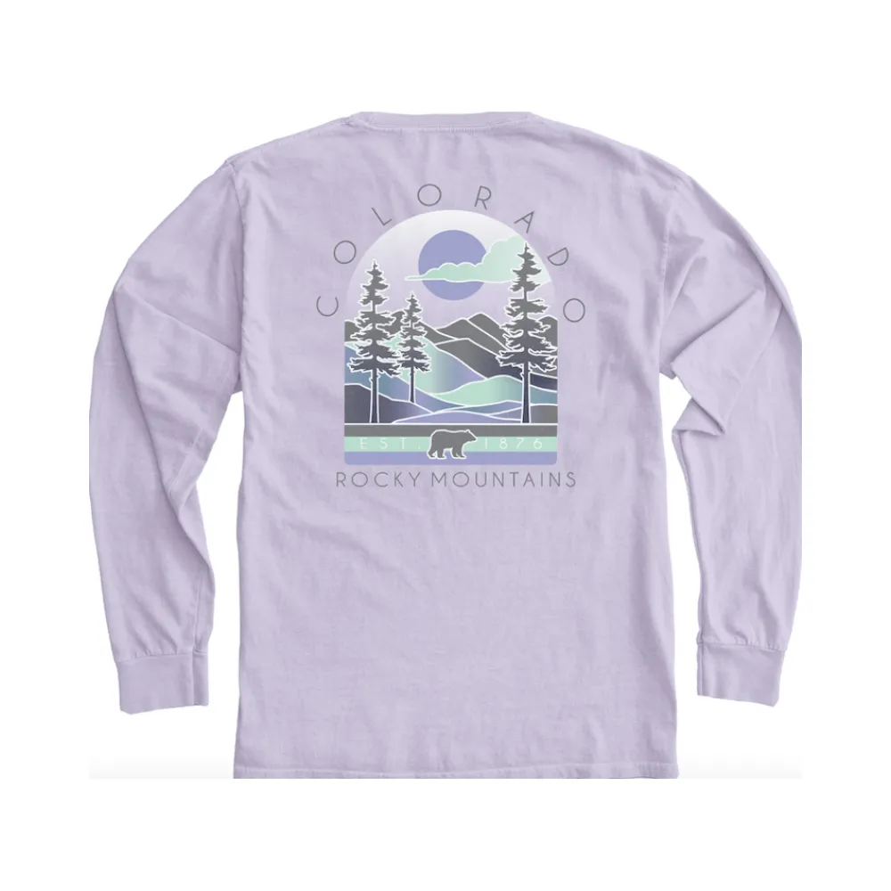 Calmly Mountains Colorado Long Sleeve Shirt