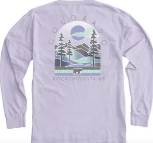 Calmly Mountains Colorado Long Sleeve Shirt