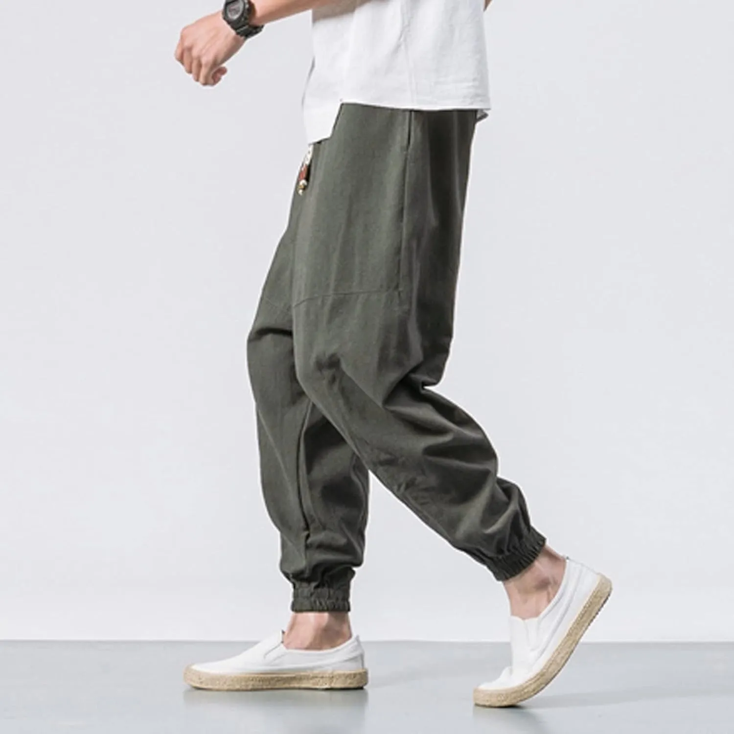 Cargo Pants for Men Relaxed Fit Bottom Straight Leg Casual Loose Fit Baggy Athletic Jogger Pants with Pockets Men's