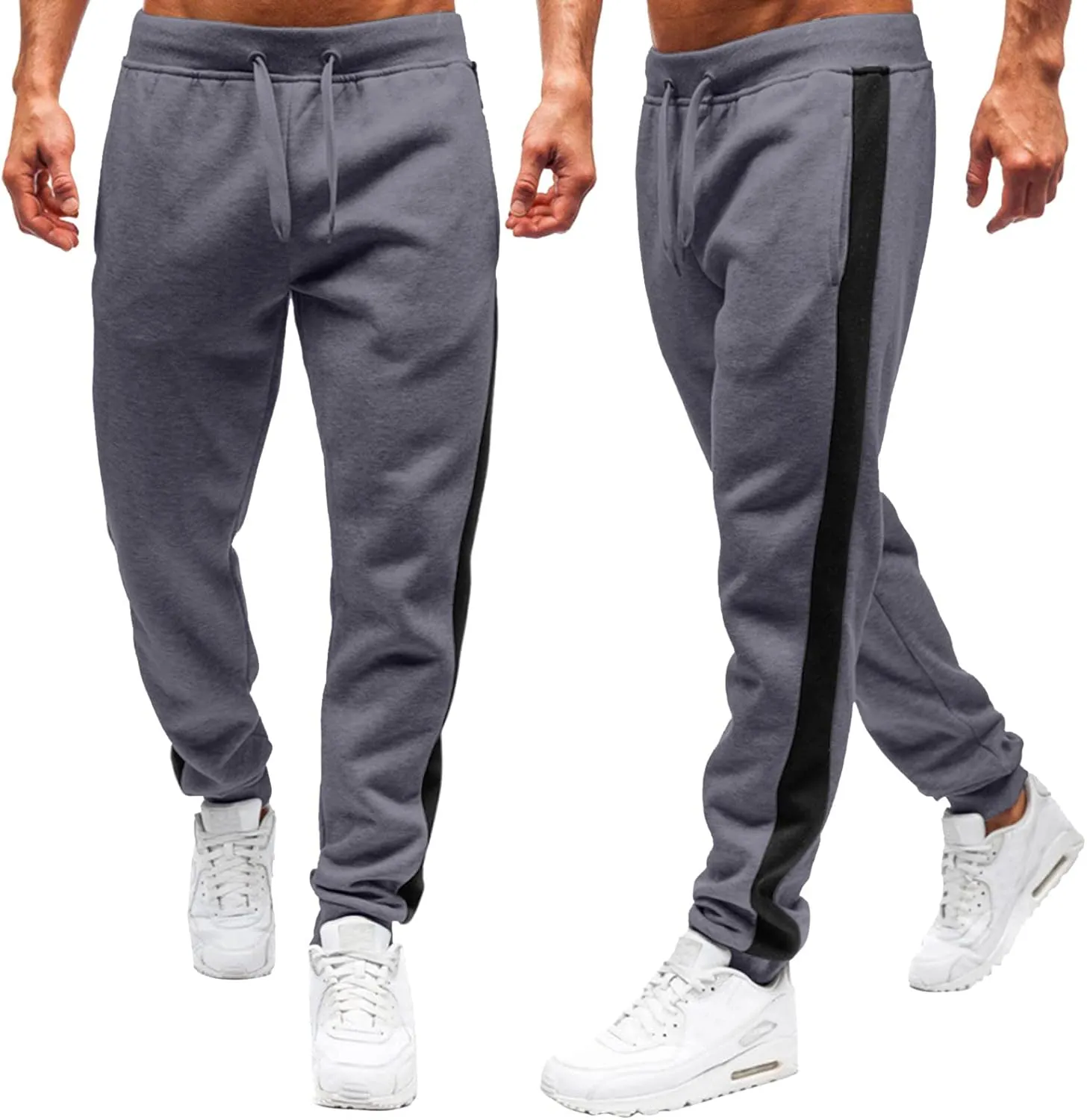 Cargo Pants for Men Relaxed Fit Drawstring Waist Side Pocket Straight Cargo Pants Joggers Men's Casual Athletic Cargo
