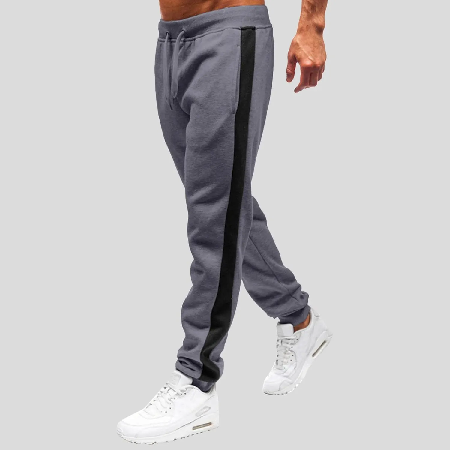 Cargo Pants for Men Relaxed Fit Drawstring Waist Side Pocket Straight Cargo Pants Joggers Men's Casual Athletic Cargo