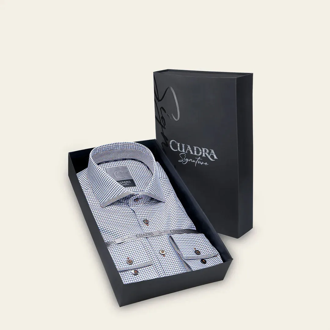 CMS0109 - Cuadra navy casual fashion cotton shirt for men