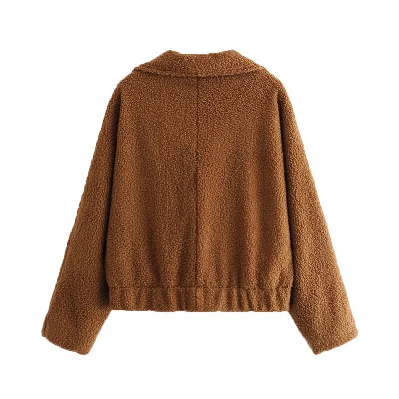 CROP TEDDY JACKET