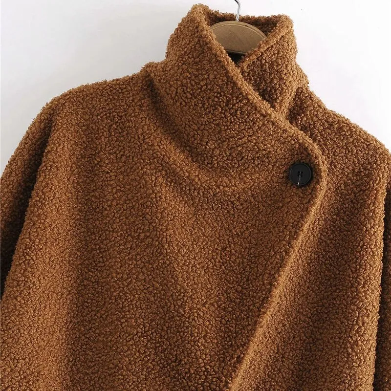 CROP TEDDY JACKET
