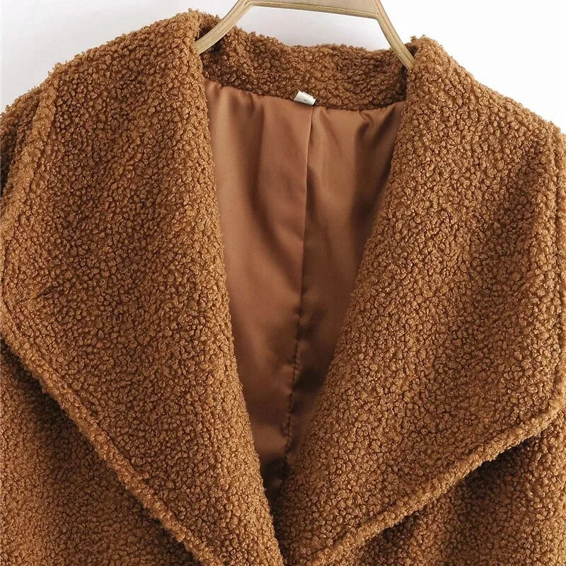 CROP TEDDY JACKET