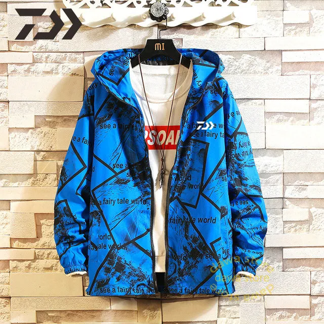 Daiwa Clothing Fishing Clothes Breathable Quick Dry Fishing Shirt Sun Protection Fishing Wear Outdoor Daiwa Fishing Jackets Men