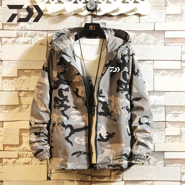Daiwa Clothing Fishing Clothes Breathable Quick Dry Fishing Shirt Sun Protection Fishing Wear Outdoor Daiwa Fishing Jackets Men
