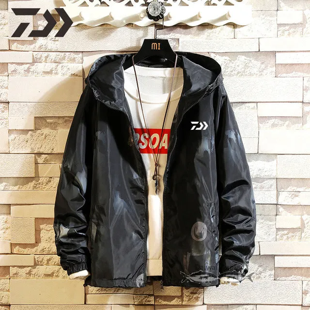 Daiwa Clothing Fishing Clothes Breathable Quick Dry Fishing Shirt Sun Protection Fishing Wear Outdoor Daiwa Fishing Jackets Men