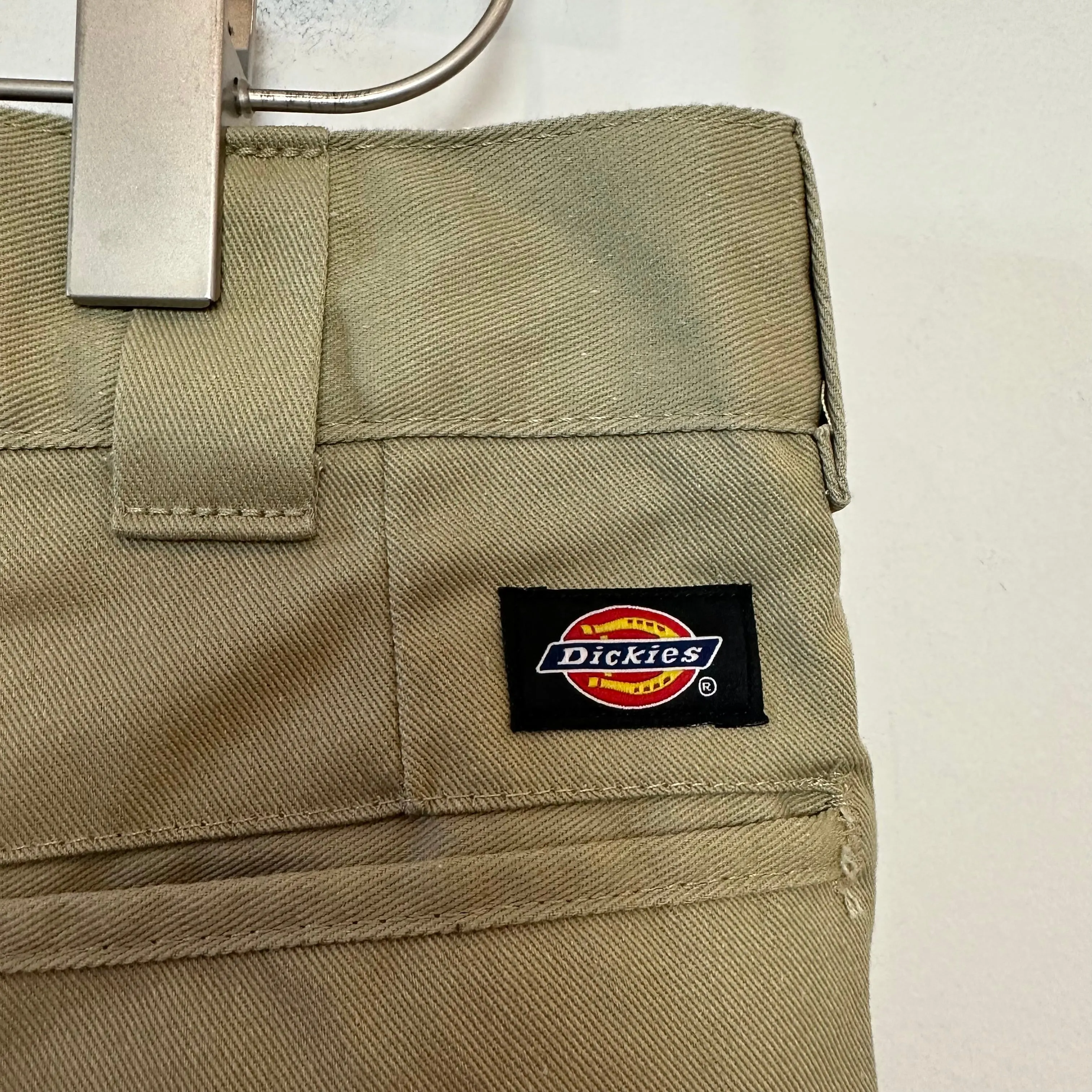Dickies Slim Straight Fit Work Pants Khaki Utility Trousers 32 X 32