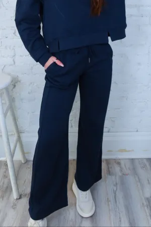 Drawstring Eclipse Wide Leg Sweatpants