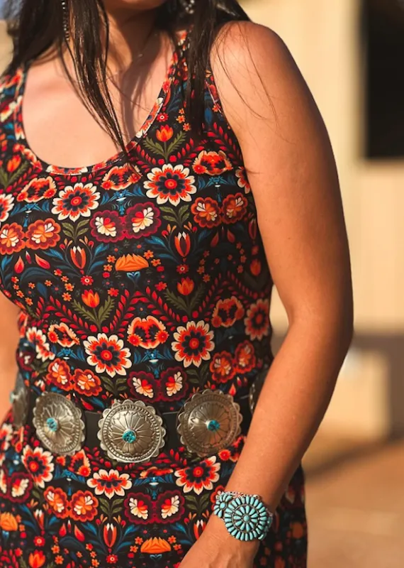 Easy On the Eyes Floral Printed Midi Dress