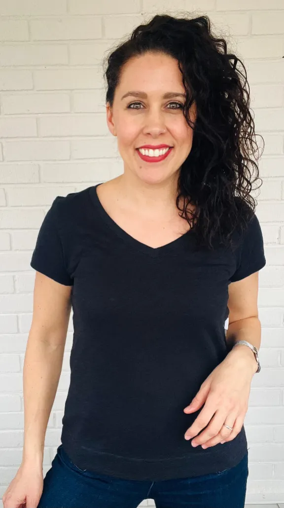 Escape Cotton Slub V-Neck Tee - Multiple Colors
