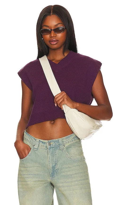 Free People Easy Street Vest in Purple