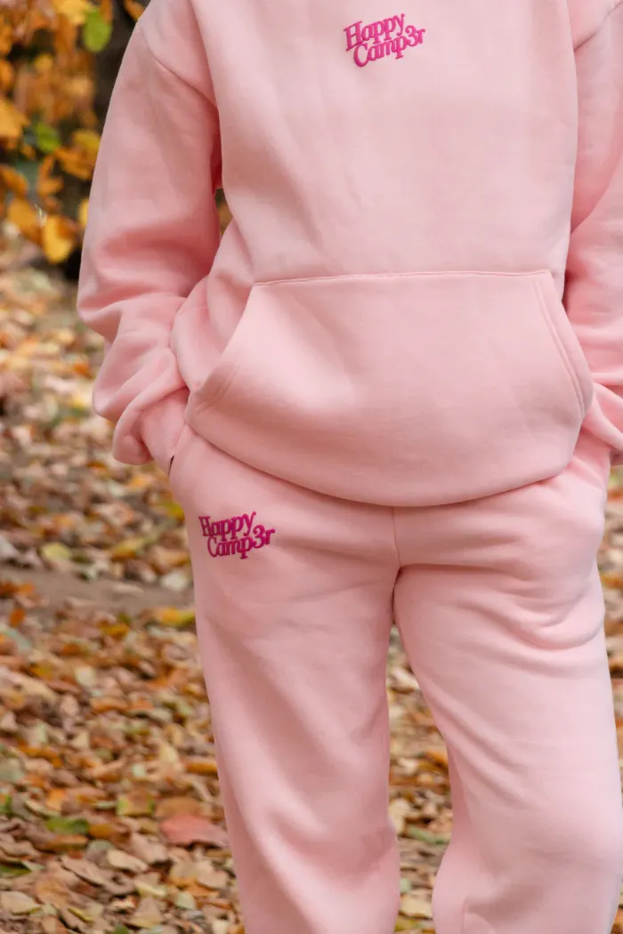 Happy Camp3r Puff Series Sweatpants - Snowflake Pink