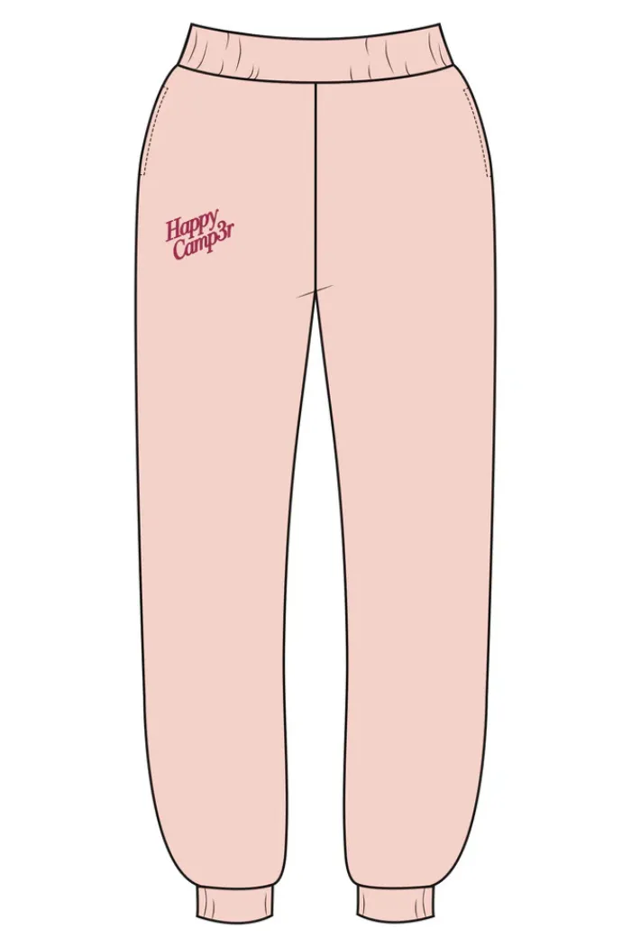 Happy Camp3r Puff Series Sweatpants - Snowflake Pink