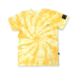 Hello Stranger SS Tee - Yellow Tie Dye