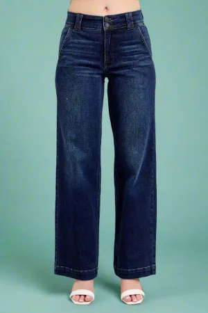 HW Wide Leg Dark Wash JB102