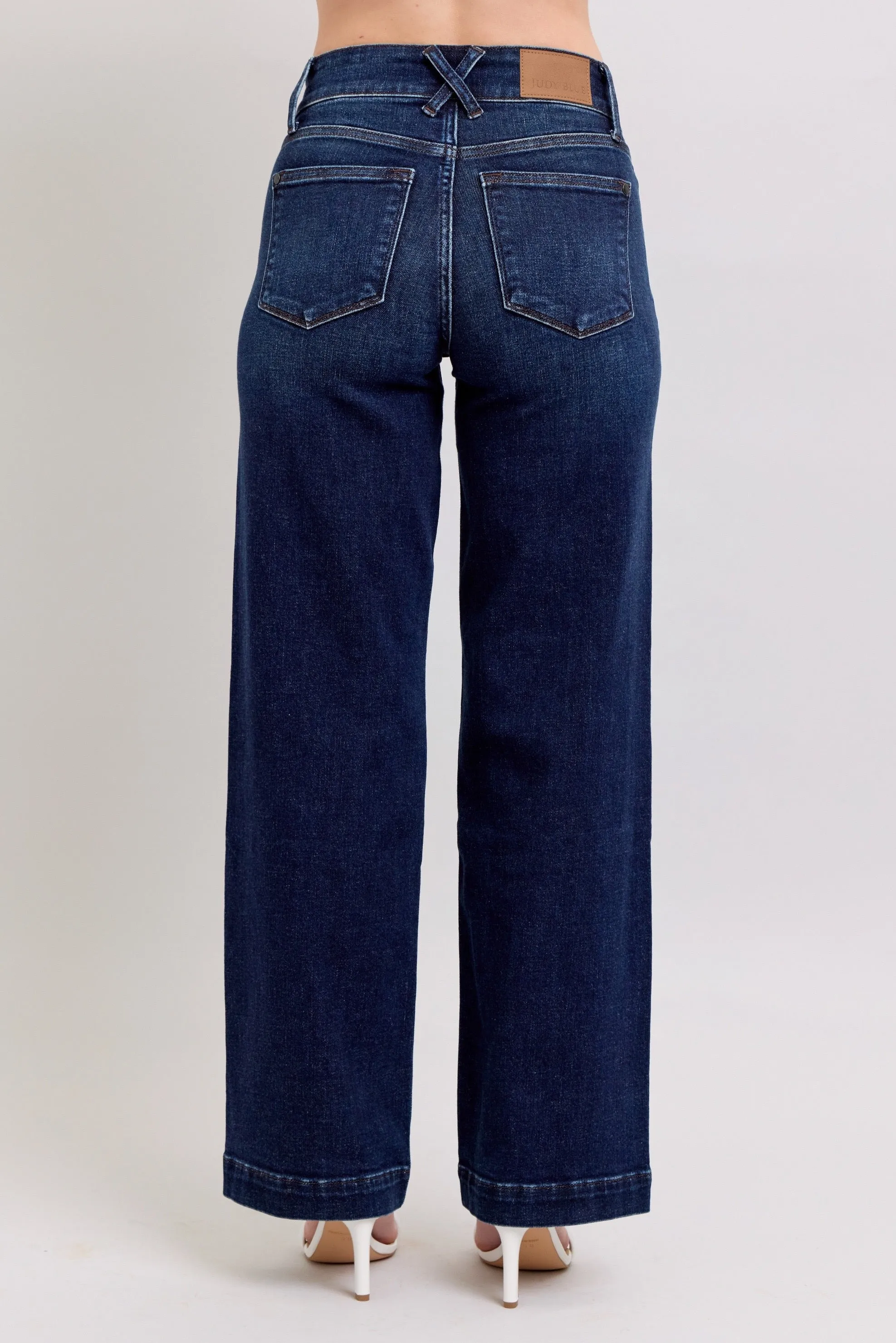HW Wide Leg Dark Wash JB102