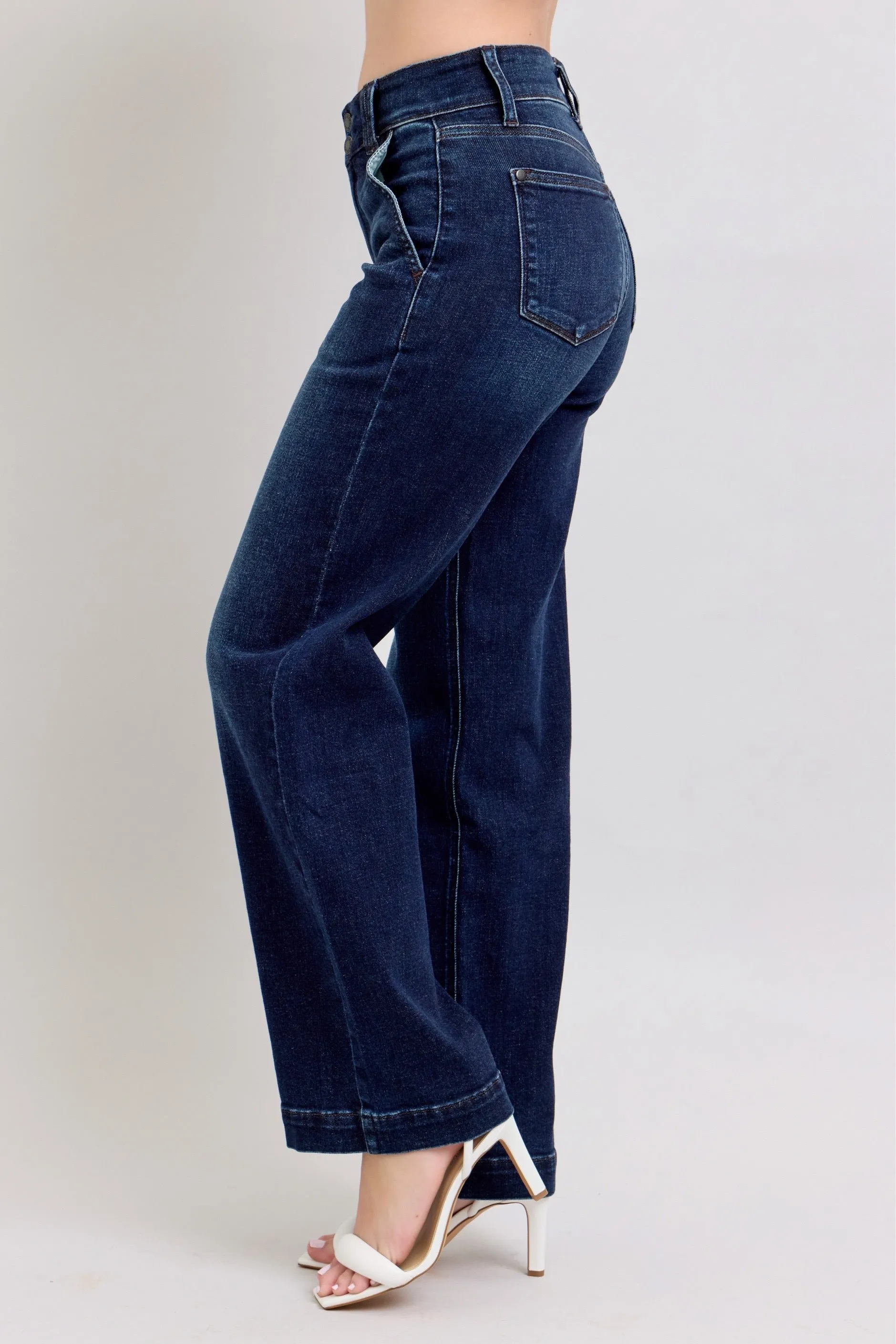 HW Wide Leg Dark Wash JB102