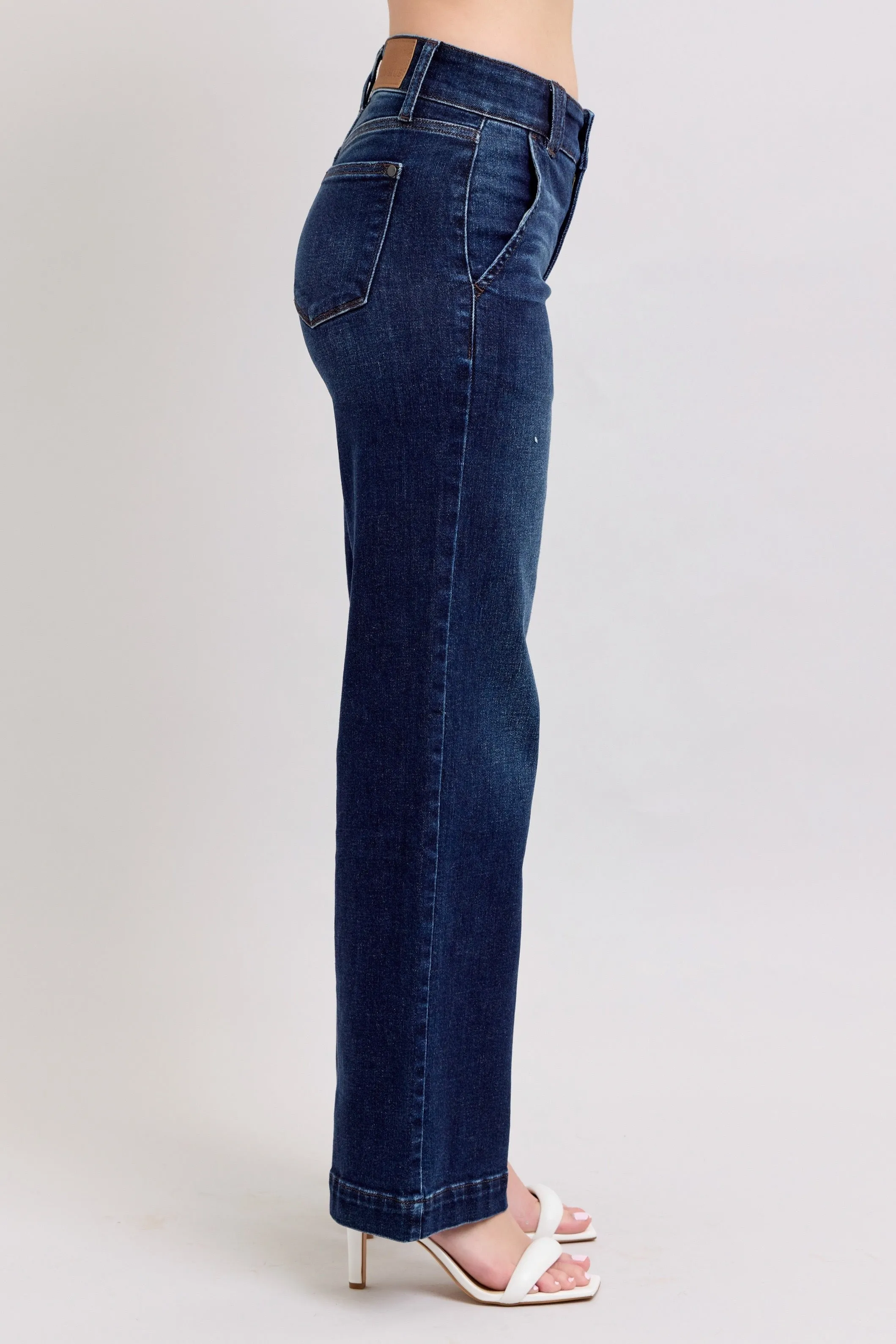 HW Wide Leg Dark Wash JB102