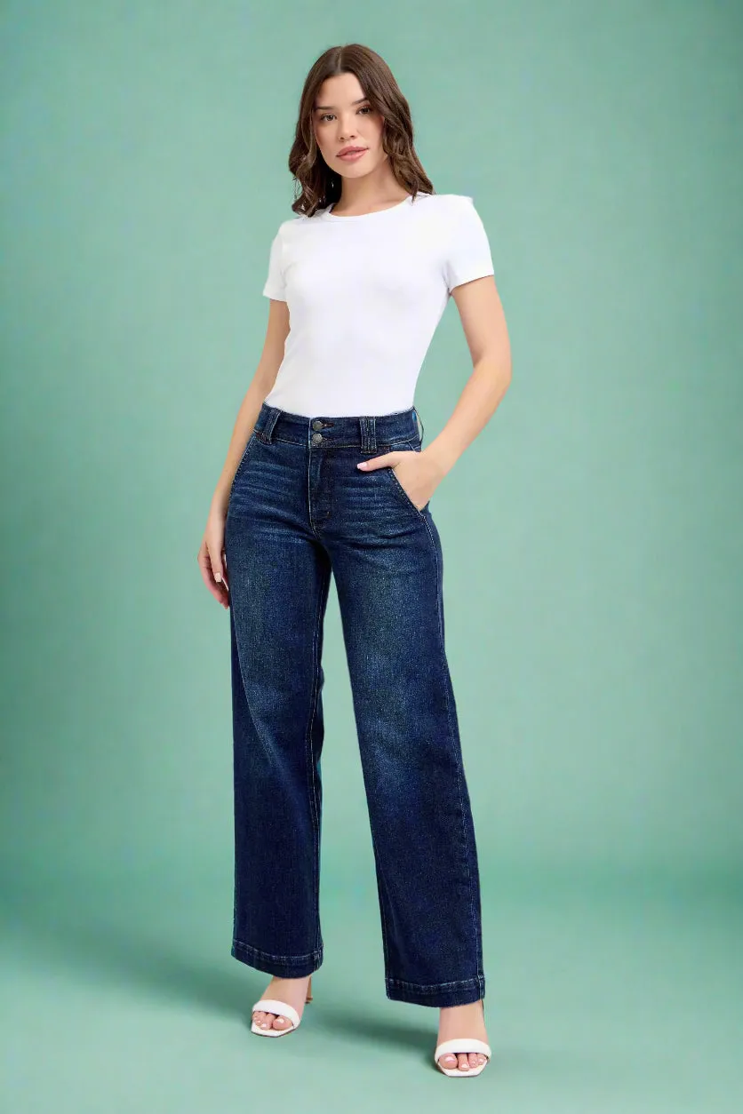 HW Wide Leg Dark Wash JB102