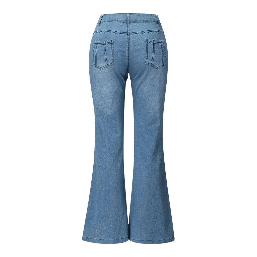 Isola - Embroidered Bell Bottoms