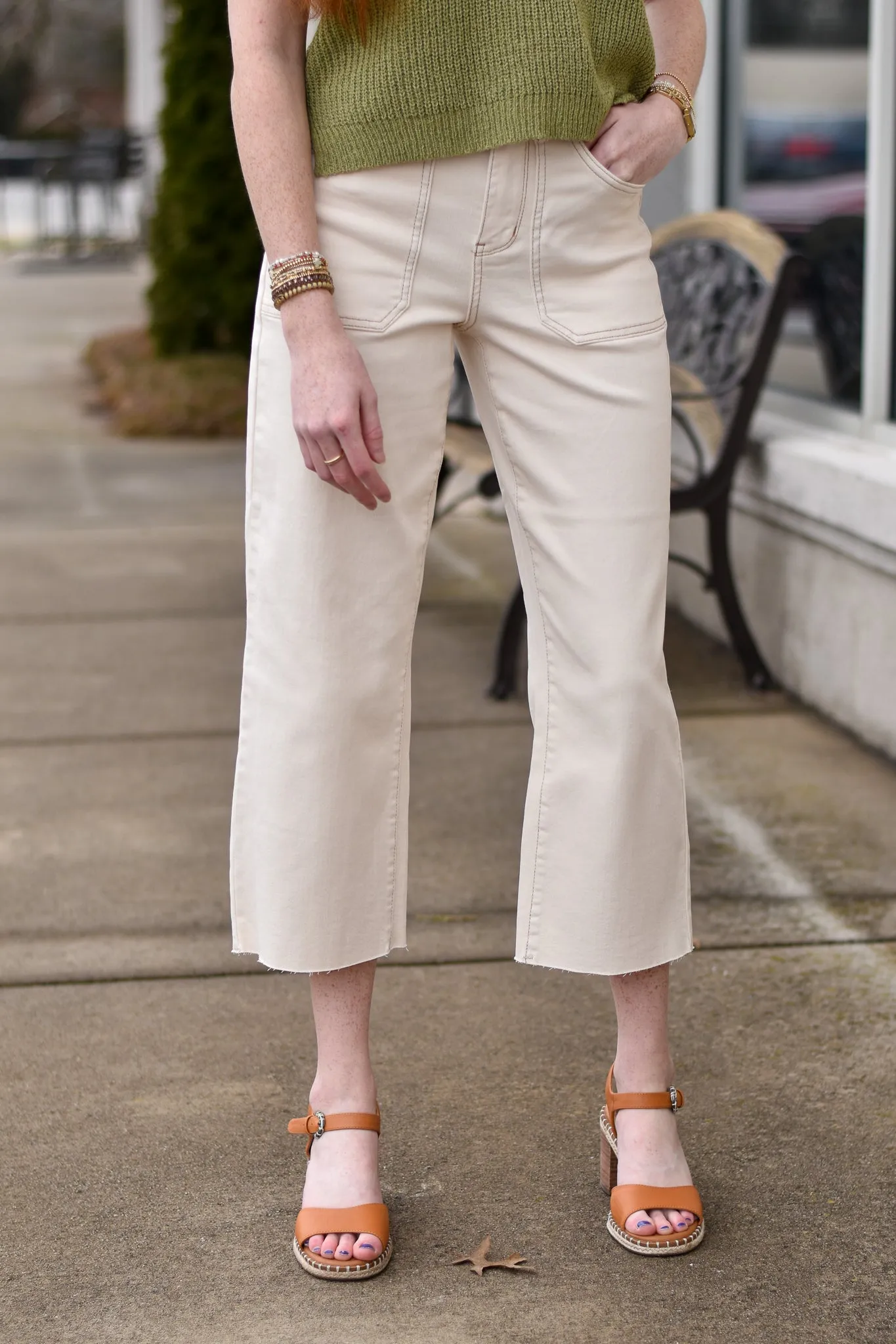 Judy Blue Toni Hi-Rise Cropped Wide Leg Jeans