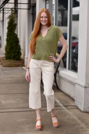 Judy Blue Toni Hi-Rise Cropped Wide Leg Jeans