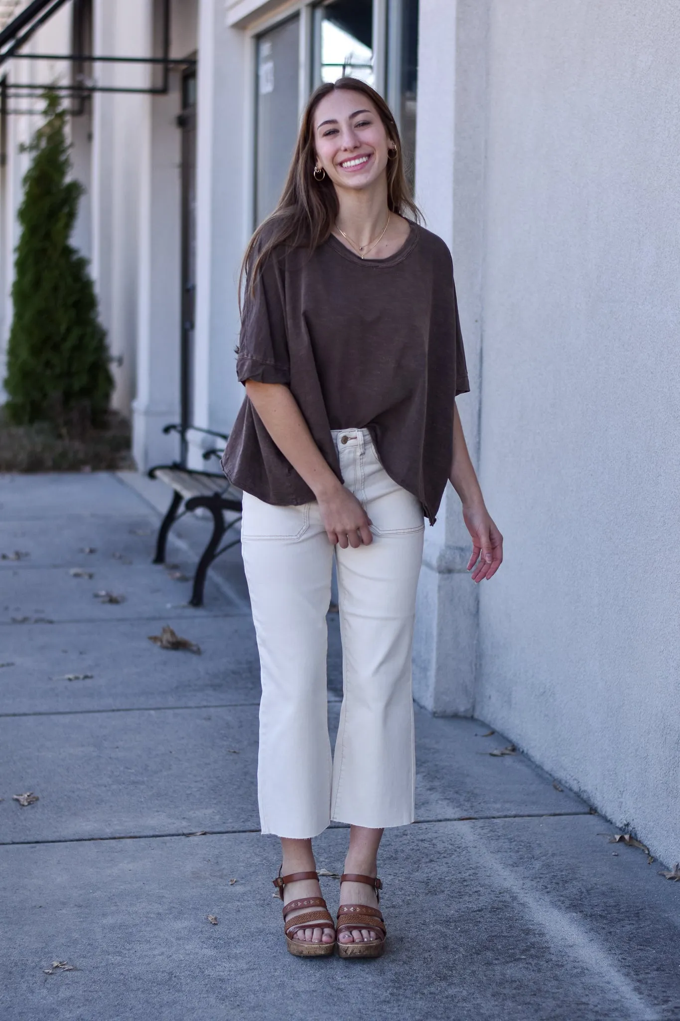 Judy Blue Toni Hi-Rise Cropped Wide Leg Jeans