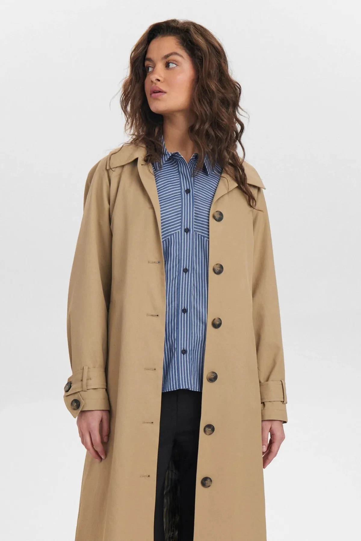Nuemmas Trench Coat in Tiger's Eye