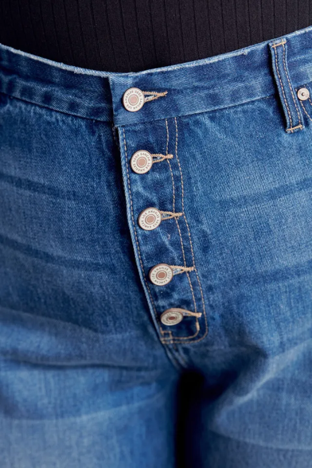 Plus Size, High Rise Straight Leg Jeans (Medium) FINAL SALE