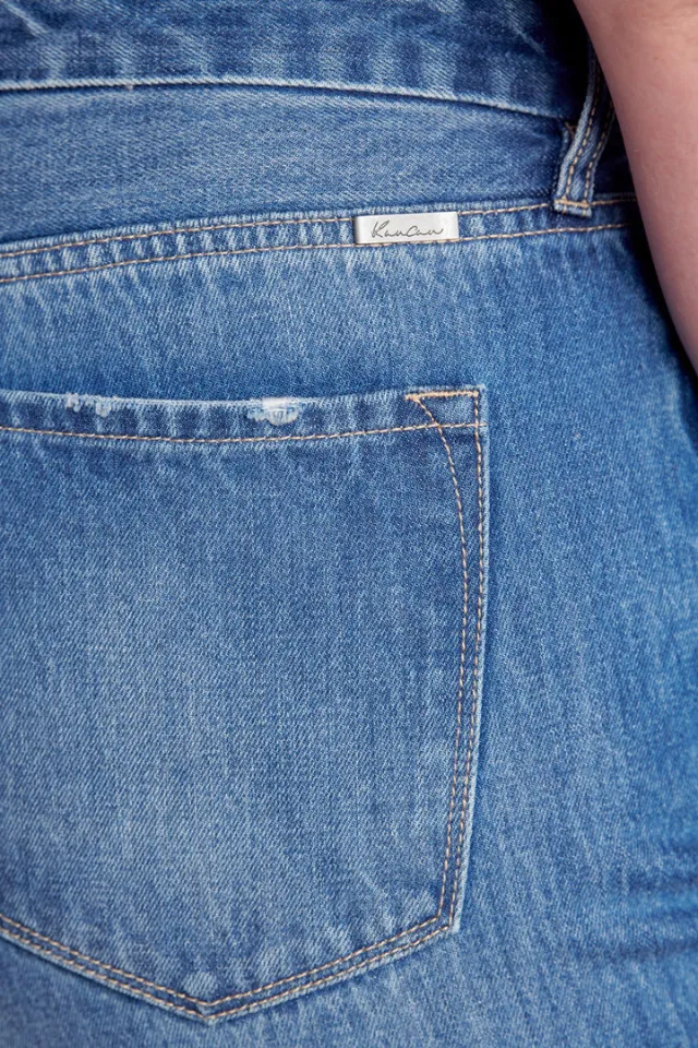 Plus Size, High Rise Straight Leg Jeans (Medium) FINAL SALE