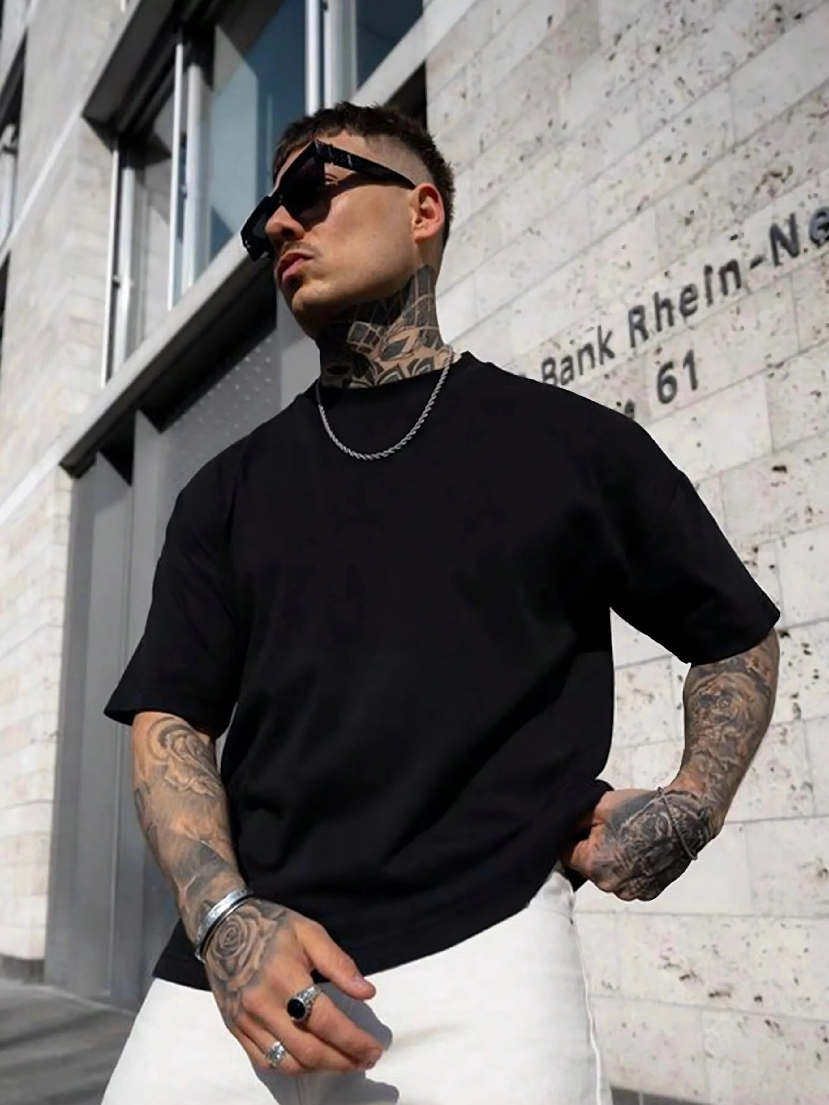 Positive Mind Vibes Life - Black - Gym Oversized T Shirt
