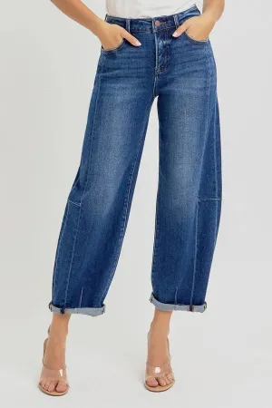 Risen Jeans Barrel- Dark Wash