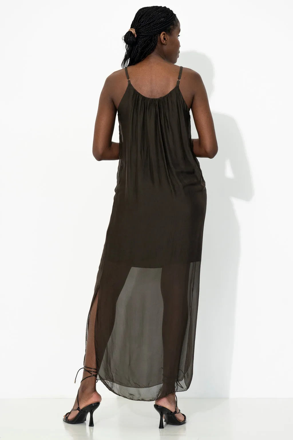 Silk Strap Dress