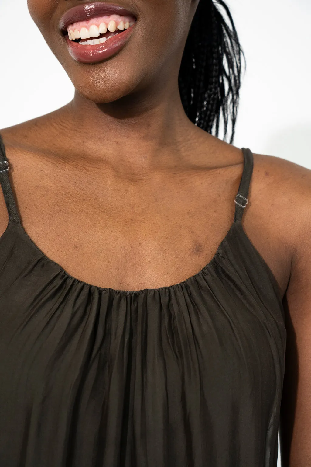 Silk Strap Dress