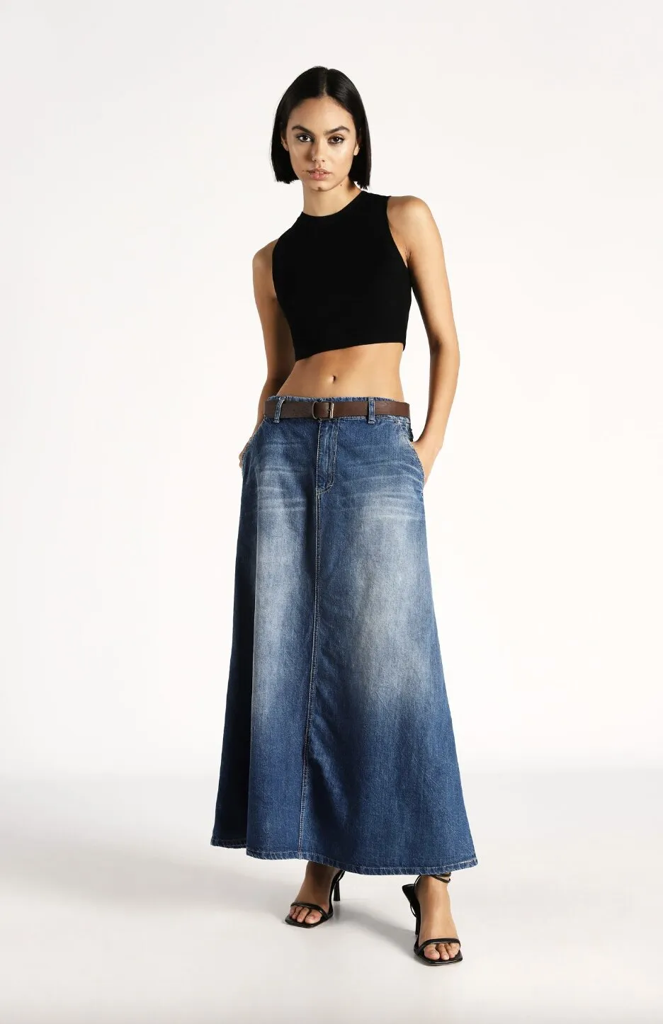 Skirt A-shape Oslo denim