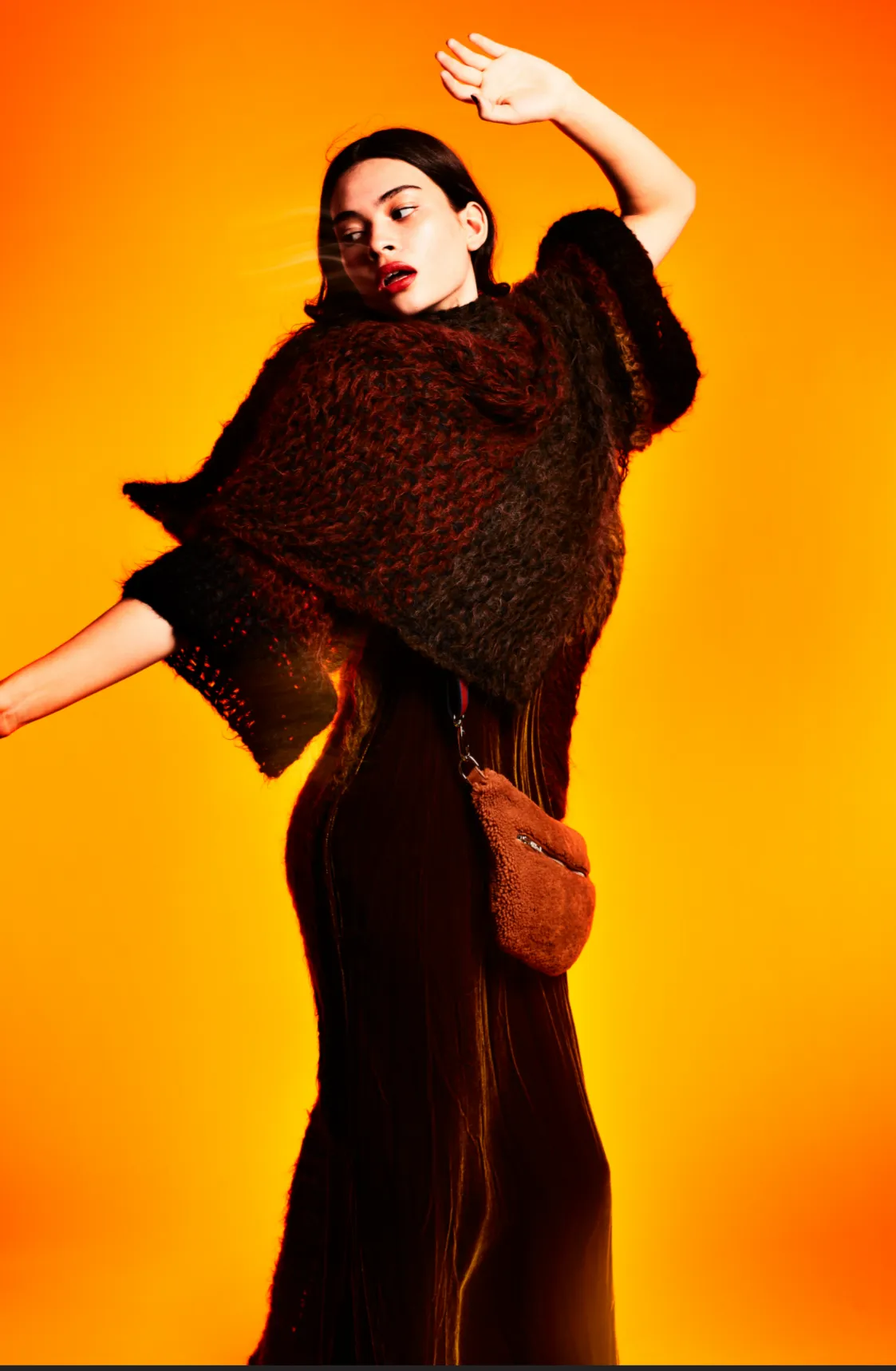 Slip dress (Silk Velvet) - Old Gold