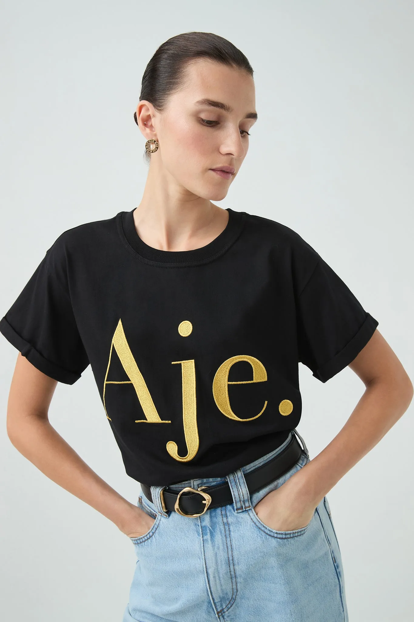 Song Embroidered Logo Tee