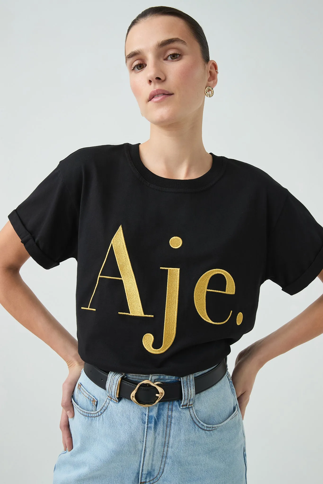 Song Embroidered Logo Tee