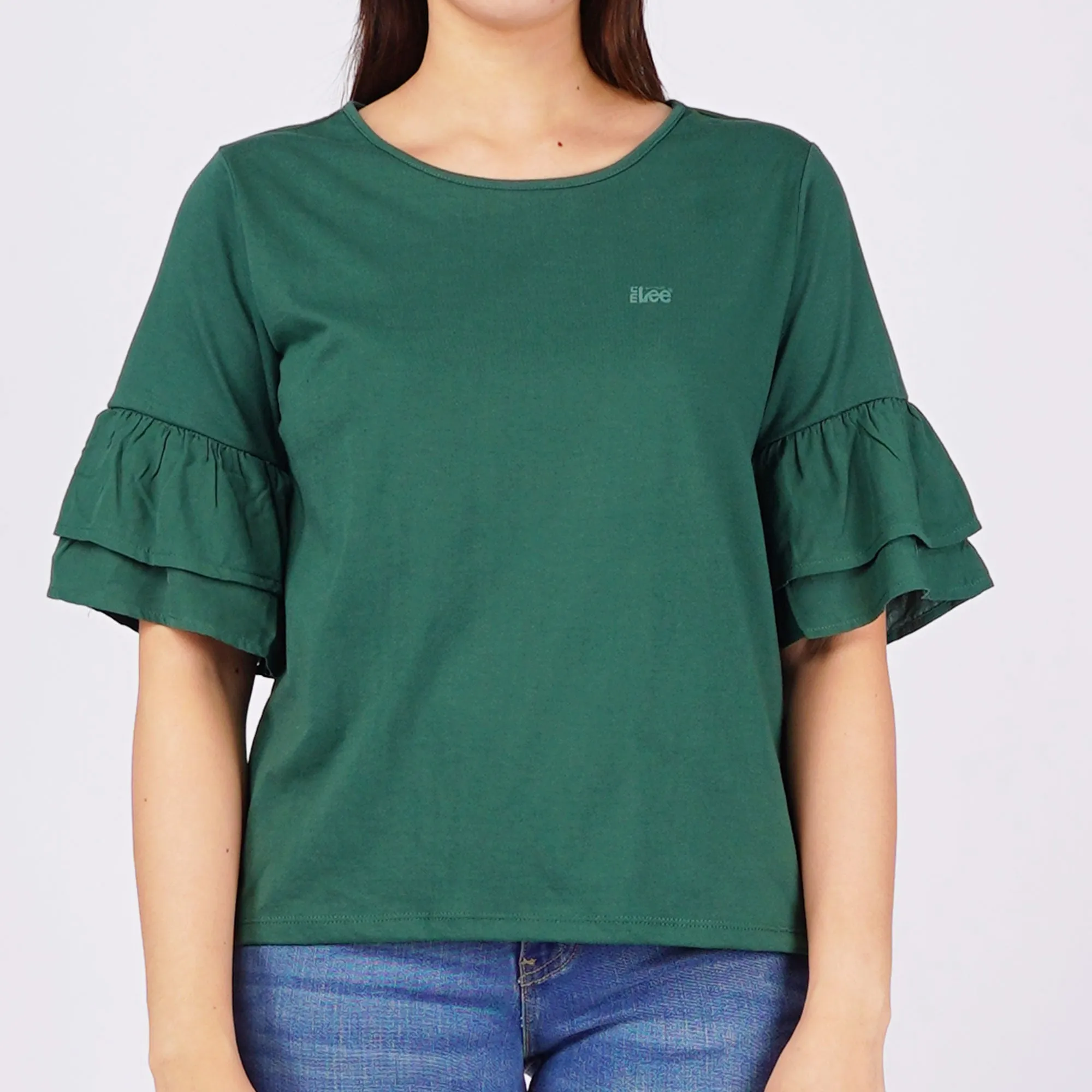 Stylistic Mr. Lee Ladies Basic Tees Relaxed Fit 144029-U (Green)