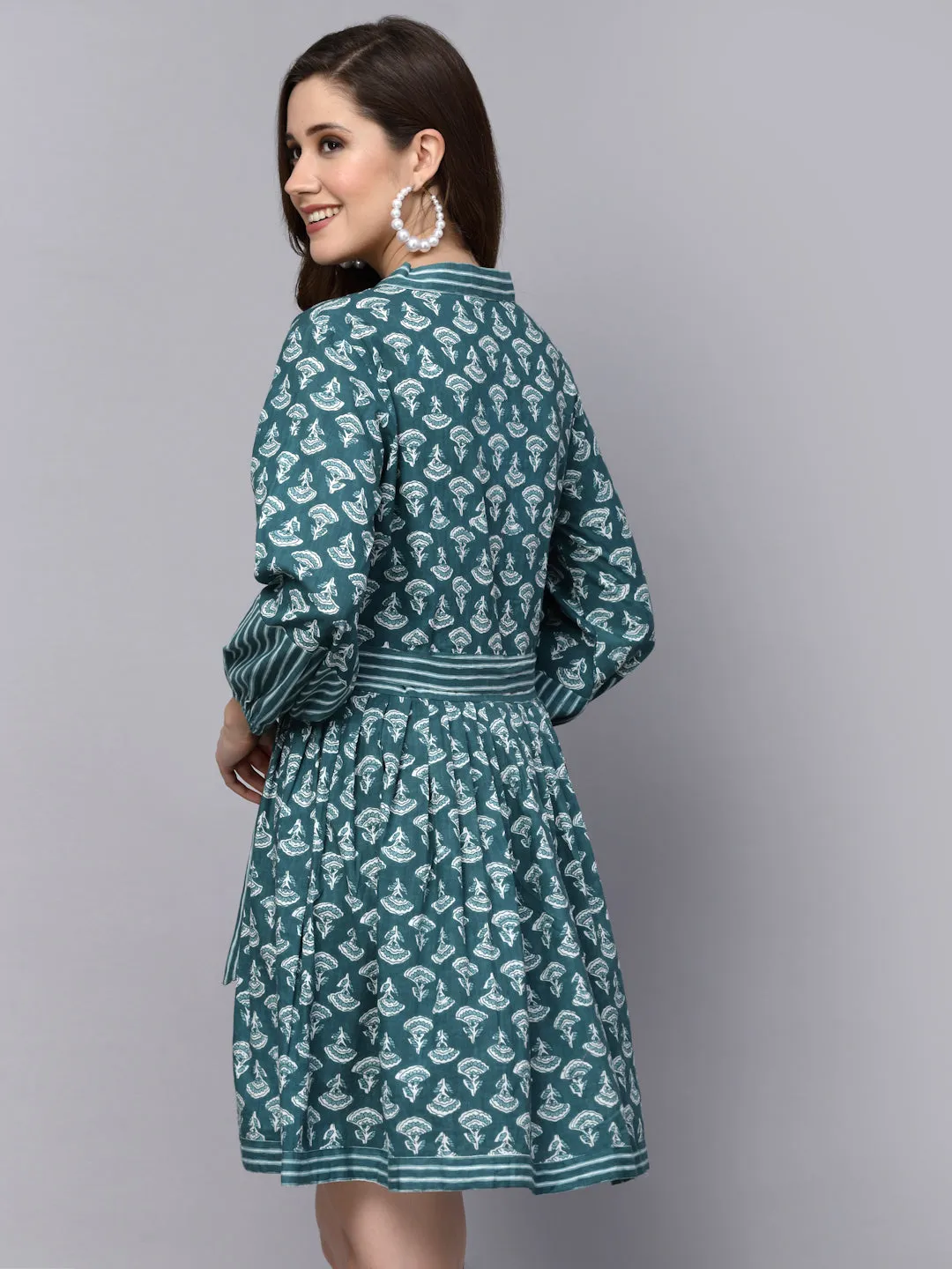 Stylum Women's Floral Printed Cotton Flared dress (DRSWANDA)