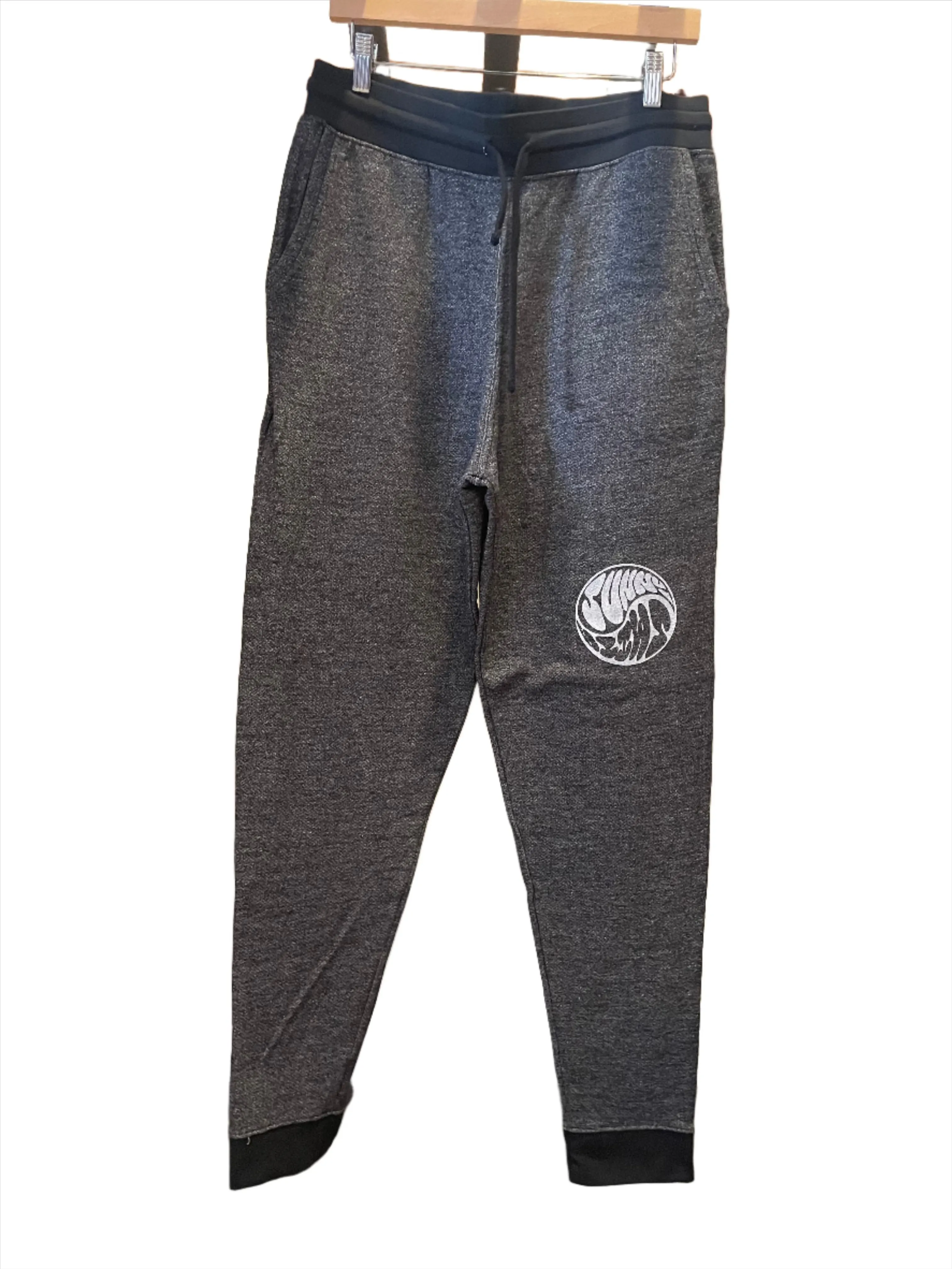 Sunny Smith Men's Midweight Fleece Sweatpants - Heather Black